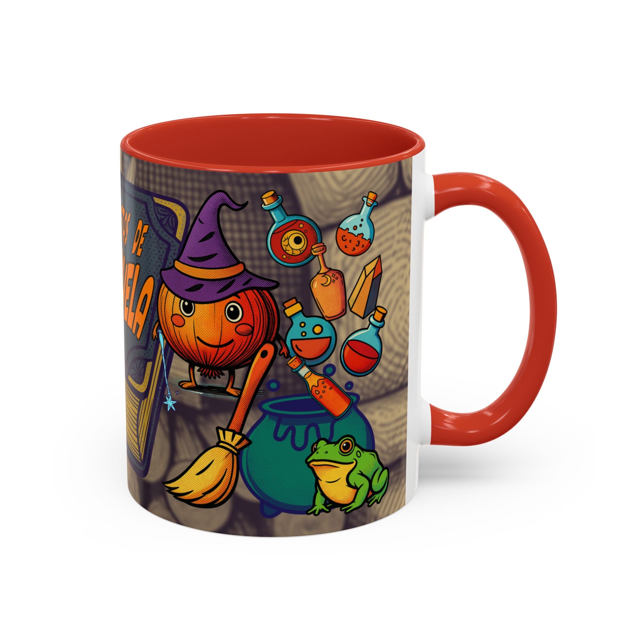 Coffee Mug - "Recetas de La Abuela" Halloween Pumpkin Kitchen Spellbook Accent Mug