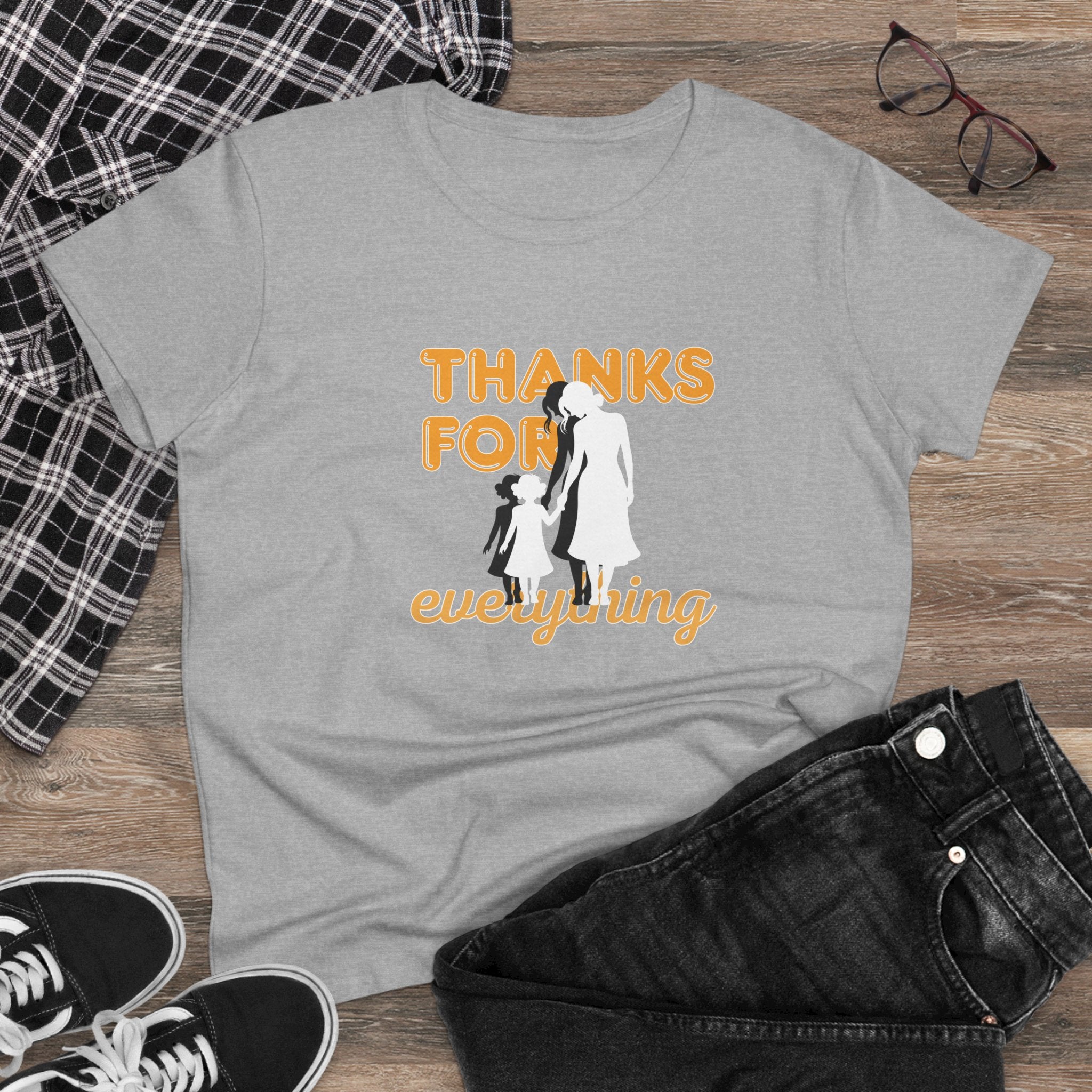 Thanks For Everything Tee — Thank You Gift T-Shirt with Silhouette Design