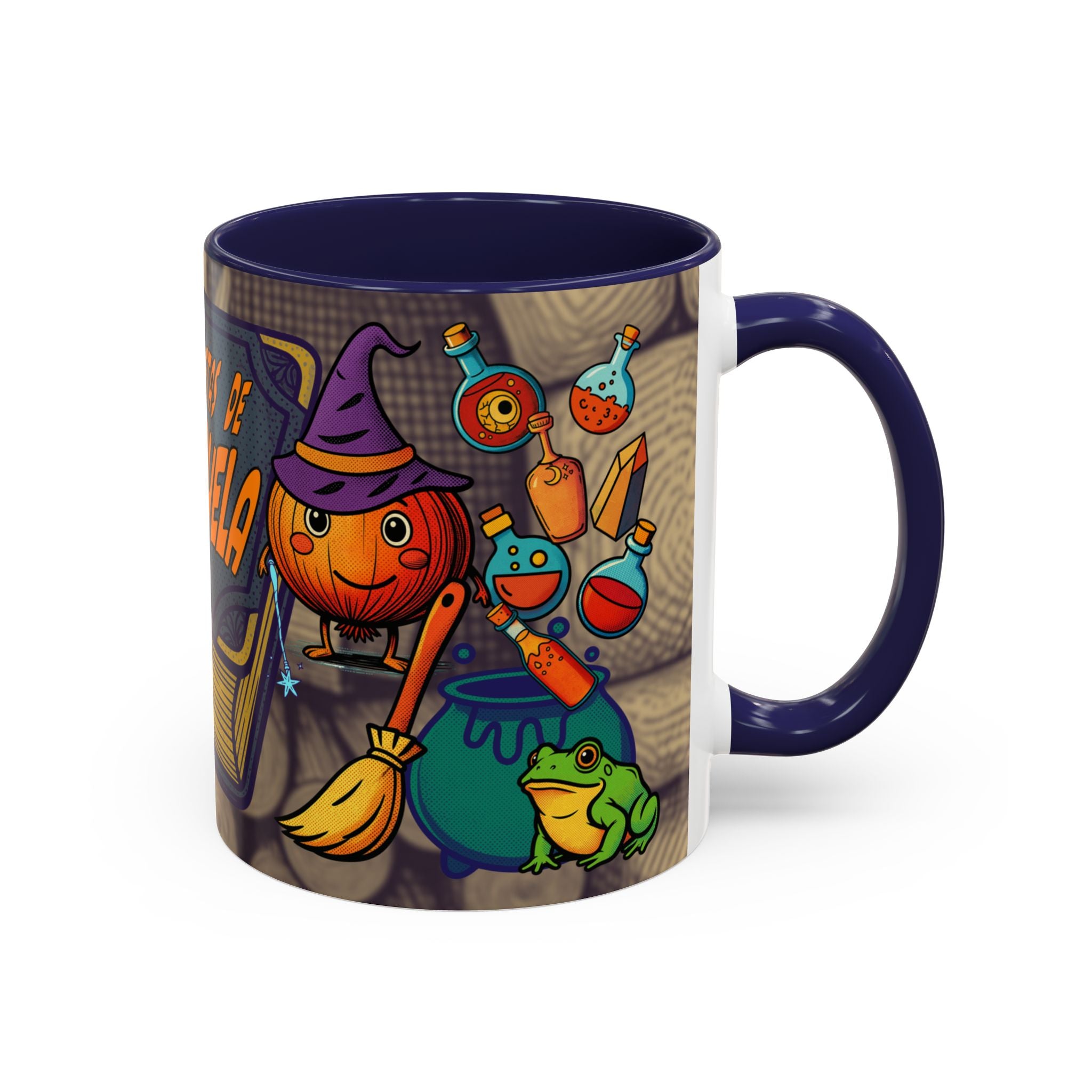 Coffee Mug - "Recetas de La Abuela" Halloween Pumpkin Kitchen Spellbook Accent Mug