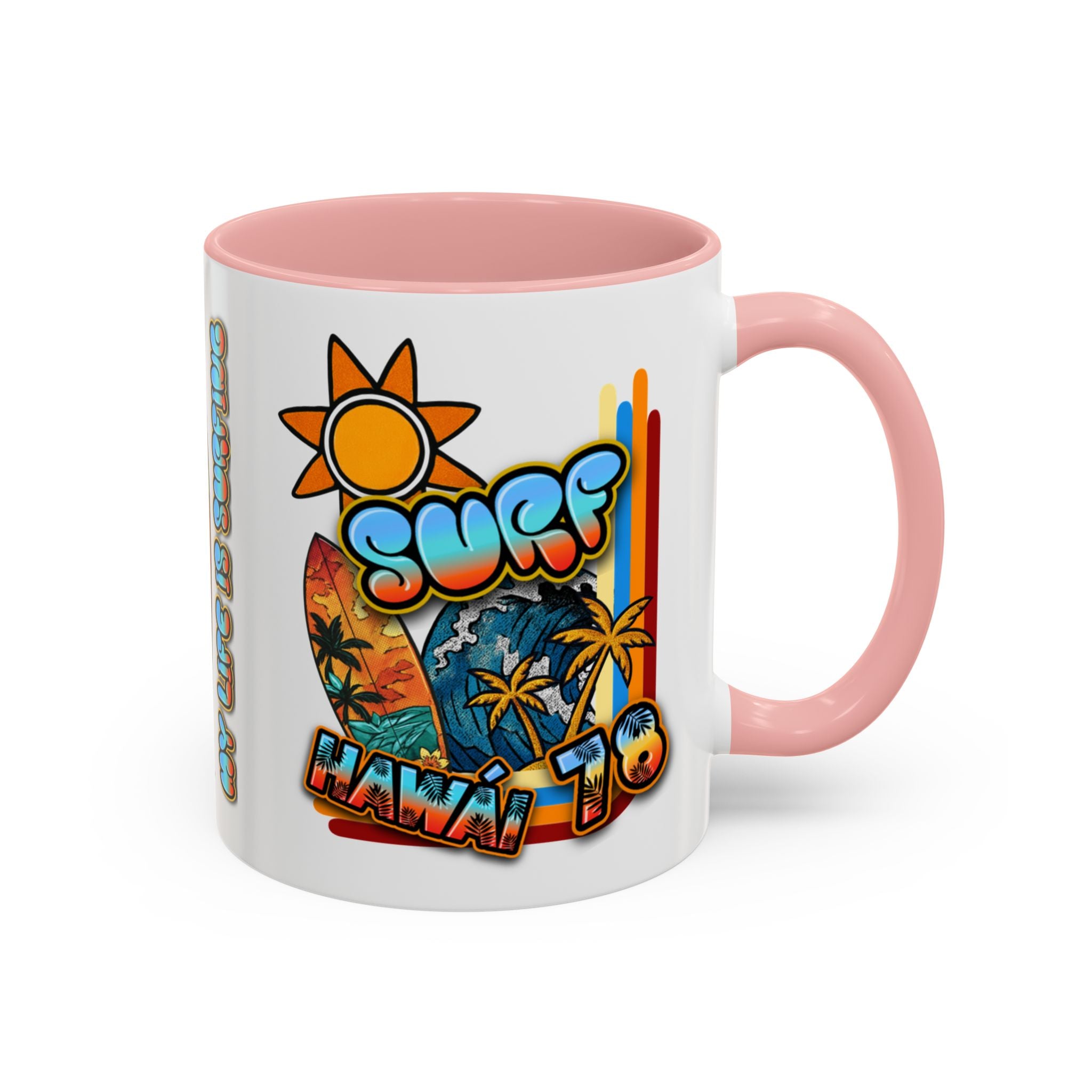 Surf Hawaii Retro Accent Coffee Mug (11/15oz)