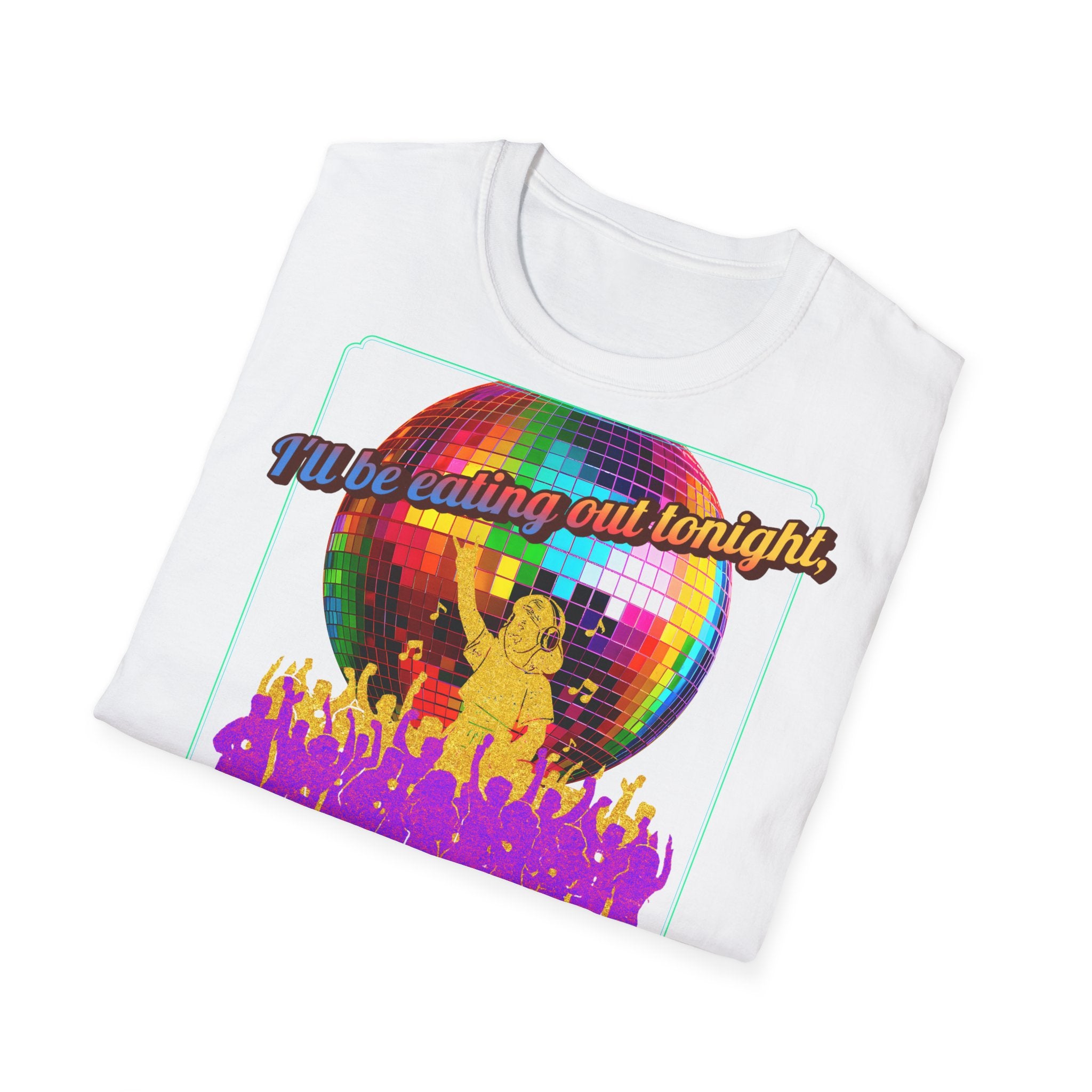 Disco Darling T-Shirt — Retro Rainbow Disco Ball Party Graphic Tee