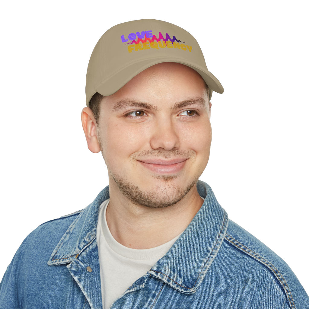 Love Frequency Baseball Cap — Vibrant Wave Graphic Hat for Music Lovers