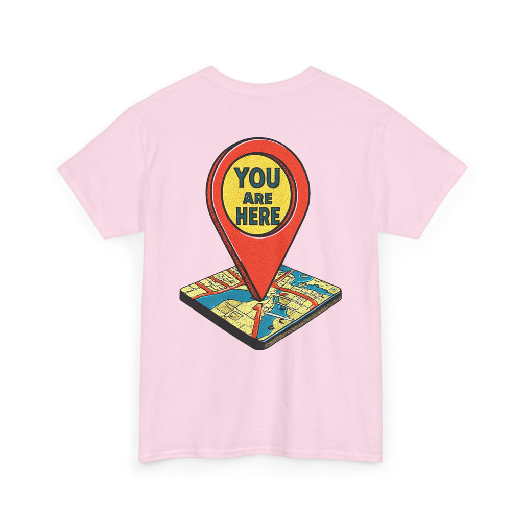 You Are Here Map Marker T-Shirt — Travel Icon Graphic Tee