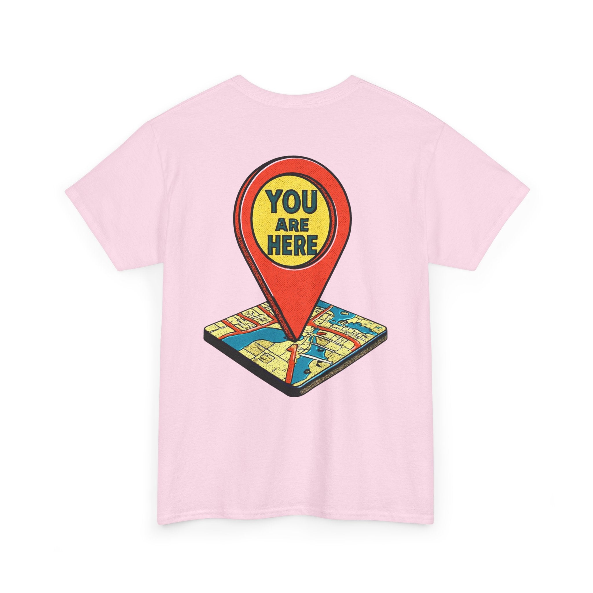 You Are Here Map Marker T-Shirt — Travel Icon Graphic Tee