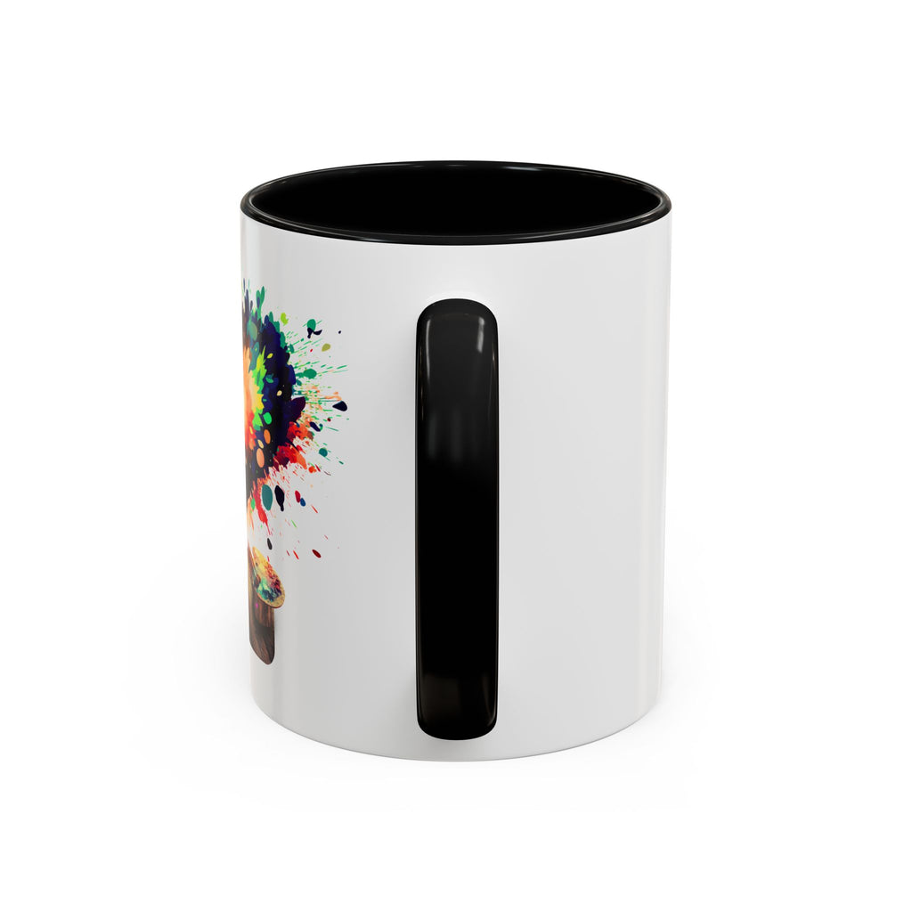 Colorful Heart Paint Mug — Artist Child Splash Coffee Cup (11/15oz)