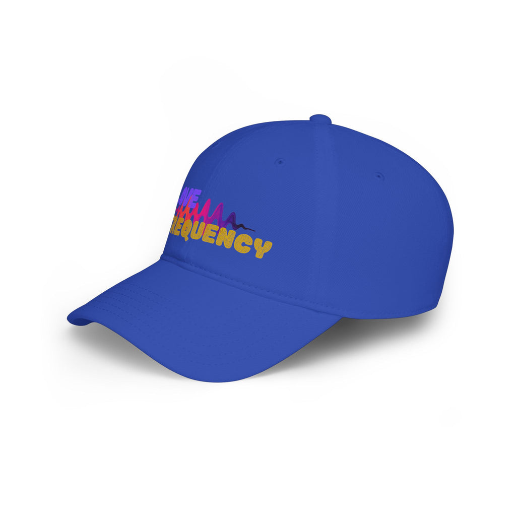 Love Frequency Baseball Cap — Vibrant Wave Graphic Hat for Music Lovers