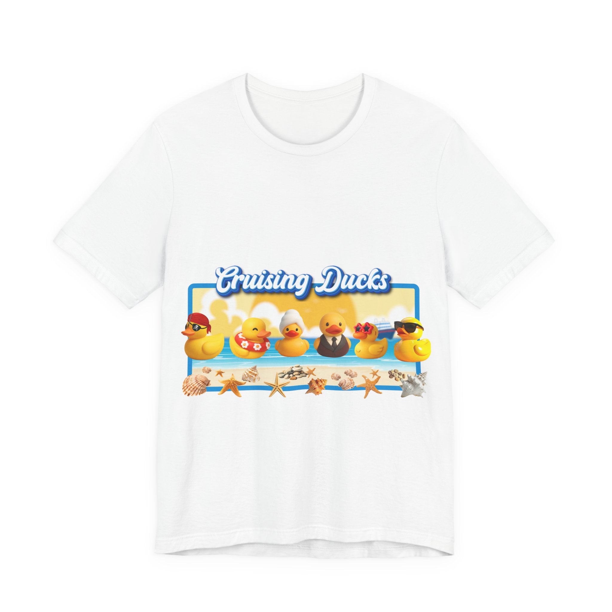 Cruising Ducks T-Shirt – Cute Rubber Duck Beach Graphic Tee