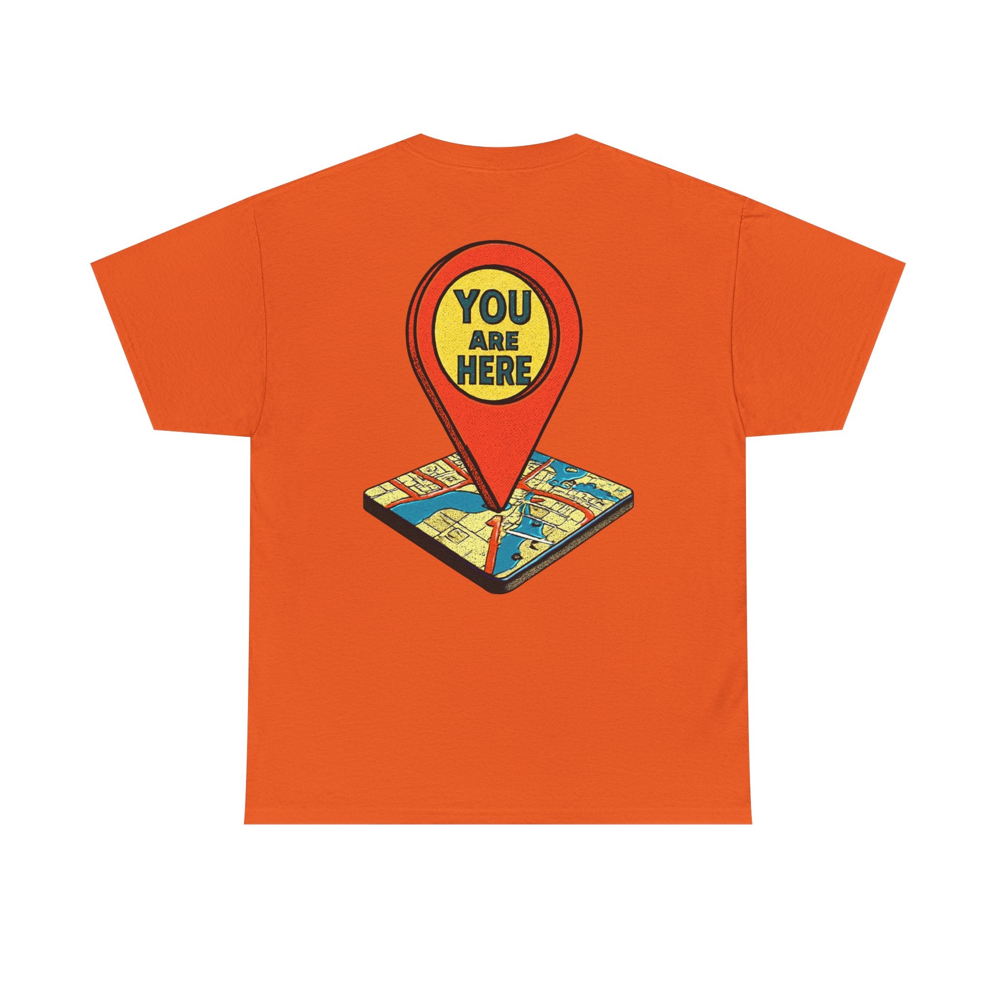 You Are Here Map Marker T-Shirt — Travel Icon Graphic Tee
