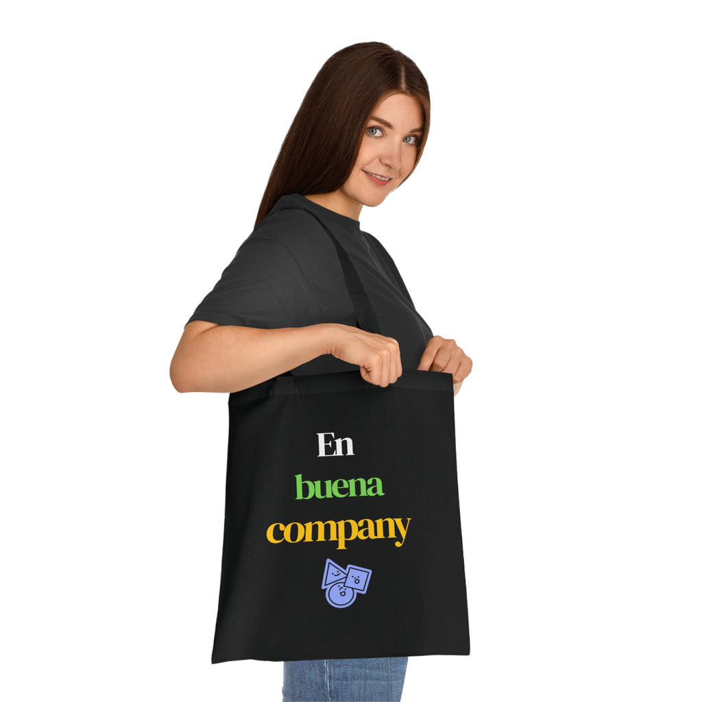 Buena Company Cotton Tote Bag — Colorful Text Grocery & Everyday Market Tote