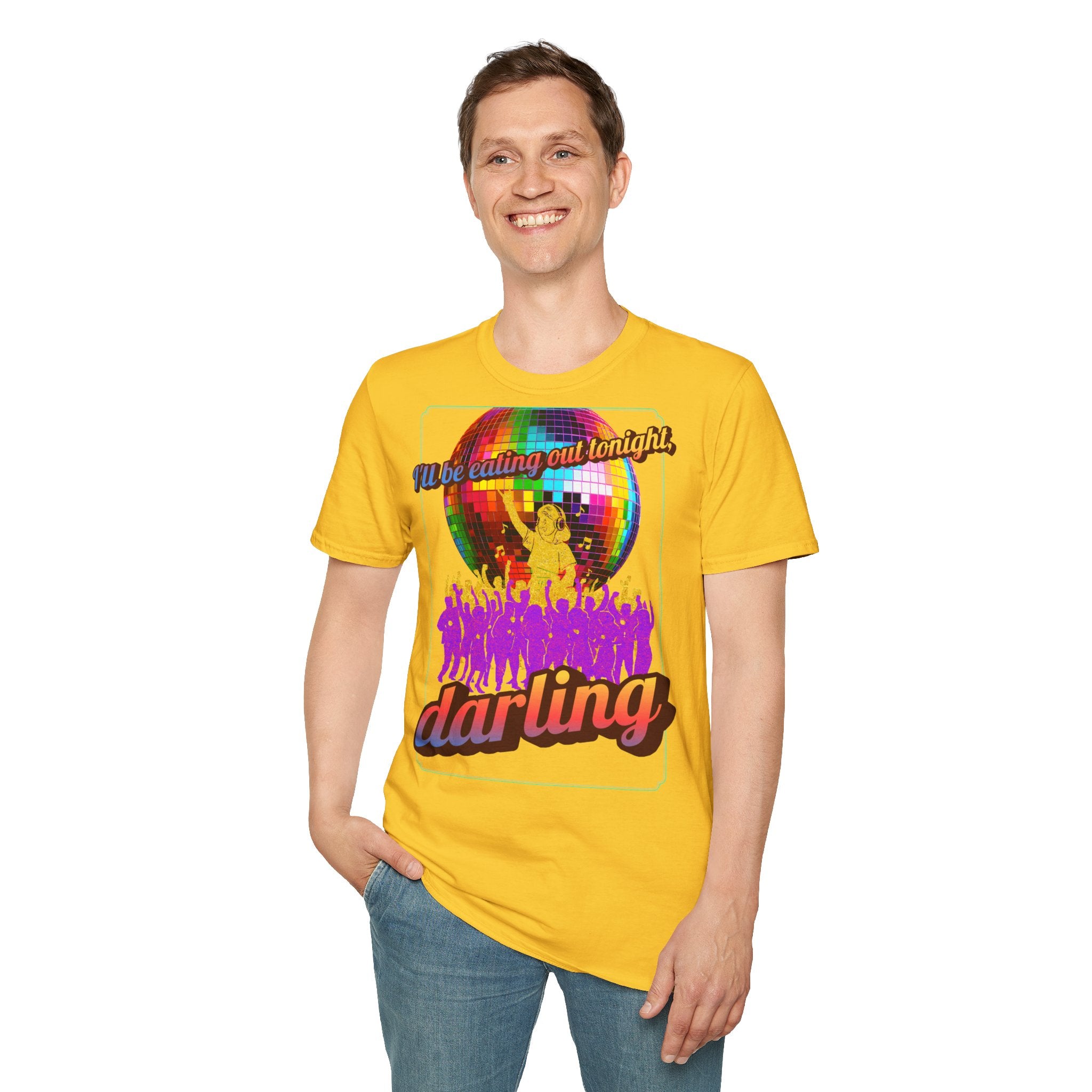 Disco Darling T-Shirt — Retro Rainbow Disco Ball Party Graphic Tee