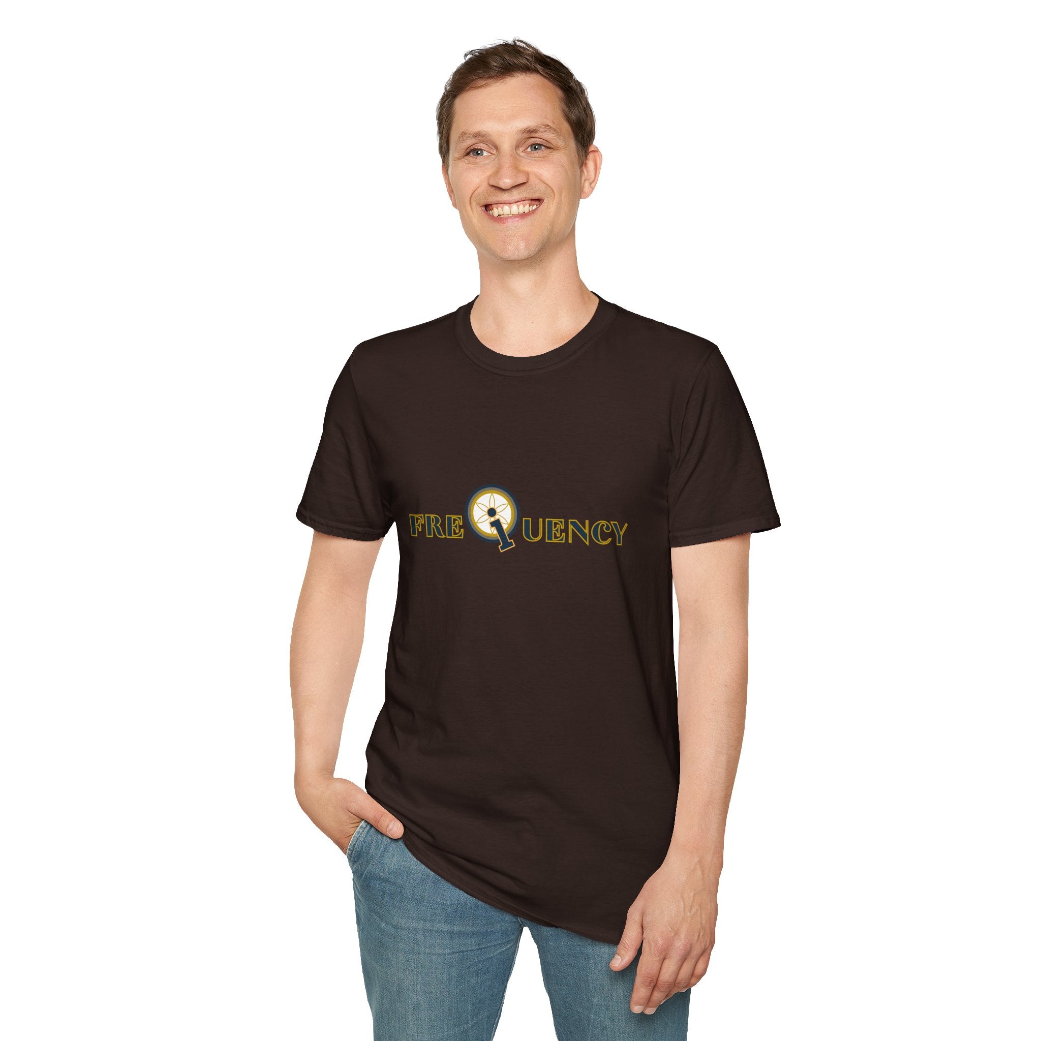 Frequency Graphic T-Shirt – Magnifying Glass Logo Tee