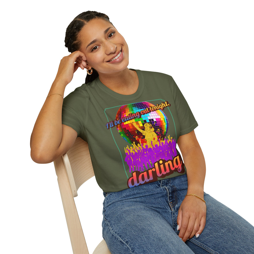 Disco Darling T-Shirt — Retro Rainbow Disco Ball Party Graphic Tee