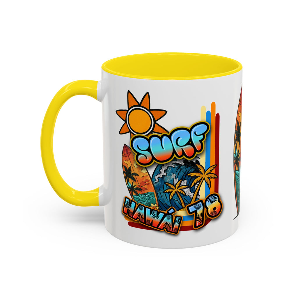 Surf Hawaii Retro Accent Coffee Mug (11/15oz)