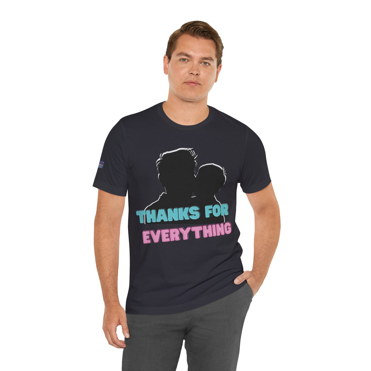 T-Shirt — "Thanks For Everything" Couple Silhouette Appreciation Tee