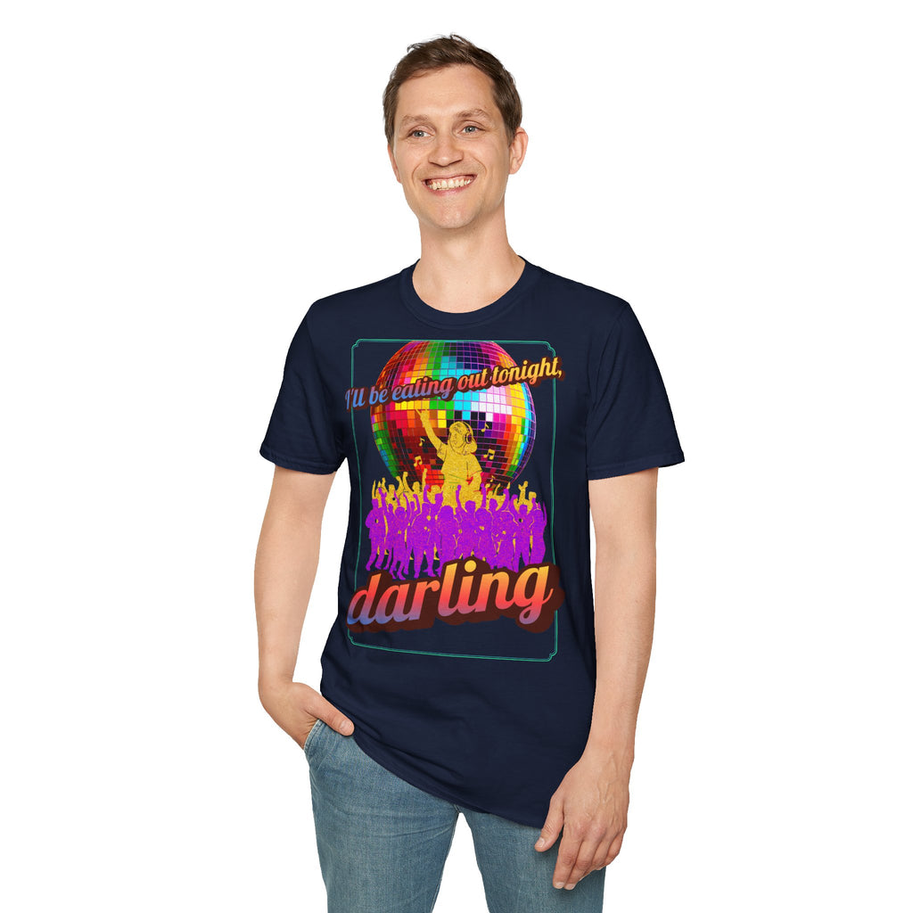 Disco Darling T-Shirt — Retro Rainbow Disco Ball Party Graphic Tee