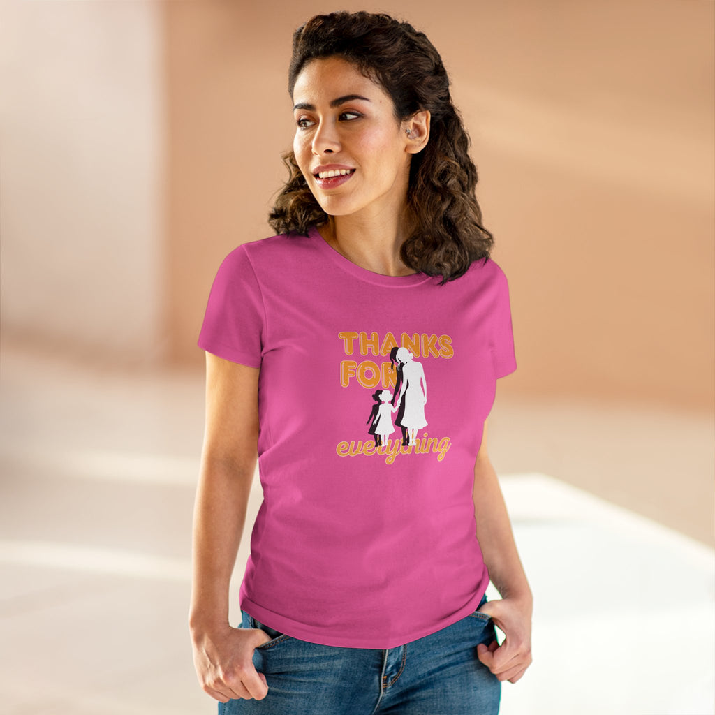Thanks For Everything Tee — Thank You Gift T-Shirt with Silhouette Design