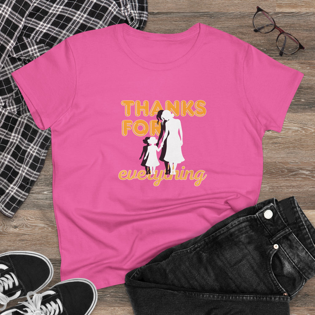 Thanks For Everything Tee — Thank You Gift T-Shirt with Silhouette Design