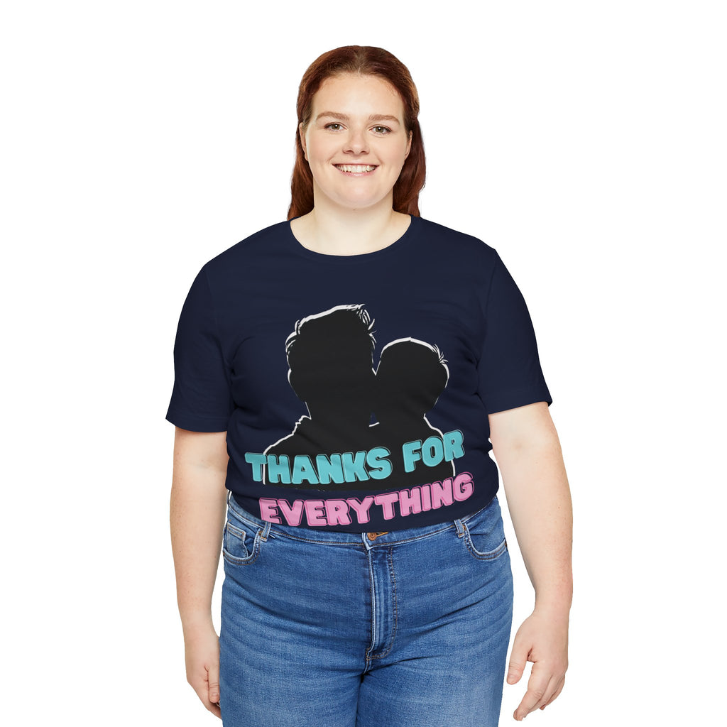 T-Shirt — "Thanks For Everything" Couple Silhouette Appreciation Tee