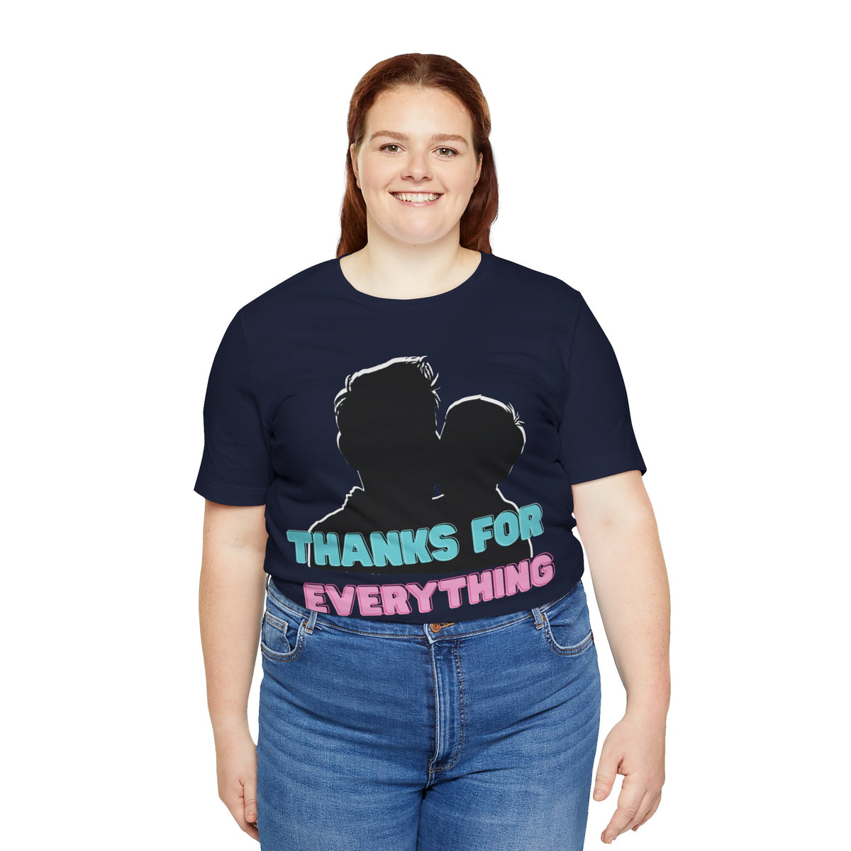 T-Shirt — "Thanks For Everything" Couple Silhouette Appreciation Tee
