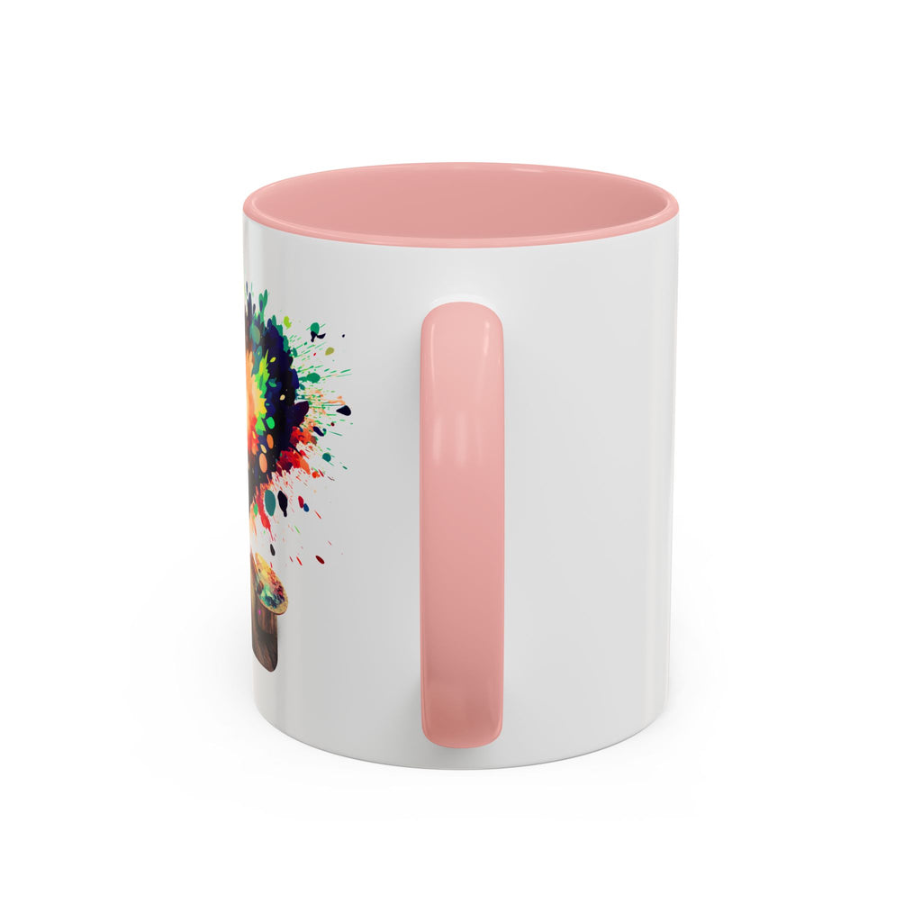 Colorful Heart Paint Mug — Artist Child Splash Coffee Cup (11/15oz)