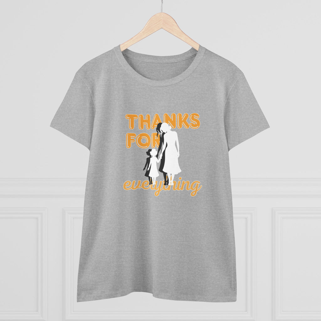 Thanks For Everything Tee — Thank You Gift T-Shirt with Silhouette Design