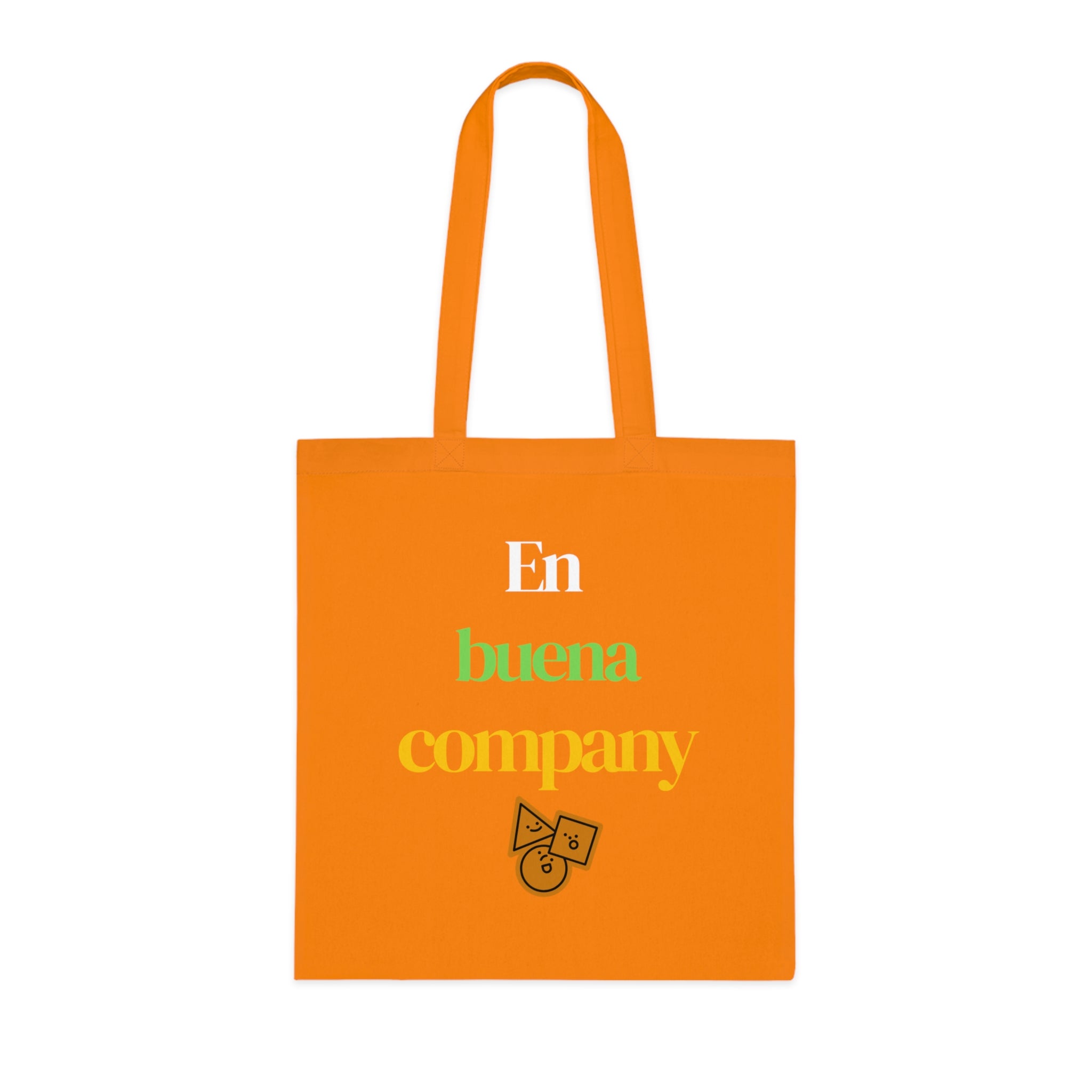 Buena Company Cotton Tote - Spanish Phrase Grocery & Market Bag with Cute Taco Icon