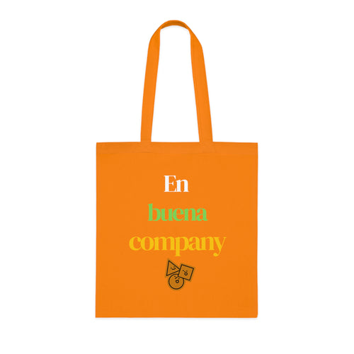 Buena Company Cotton Tote - Spanish Phrase Grocery & Market Bag with Cute Taco Icon