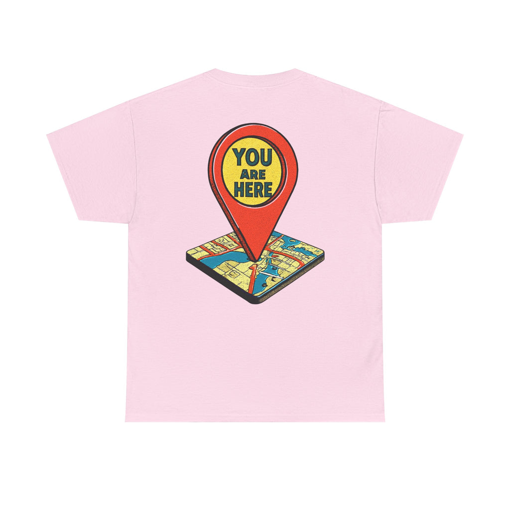 You Are Here Map Marker T-Shirt — Travel Icon Graphic Tee