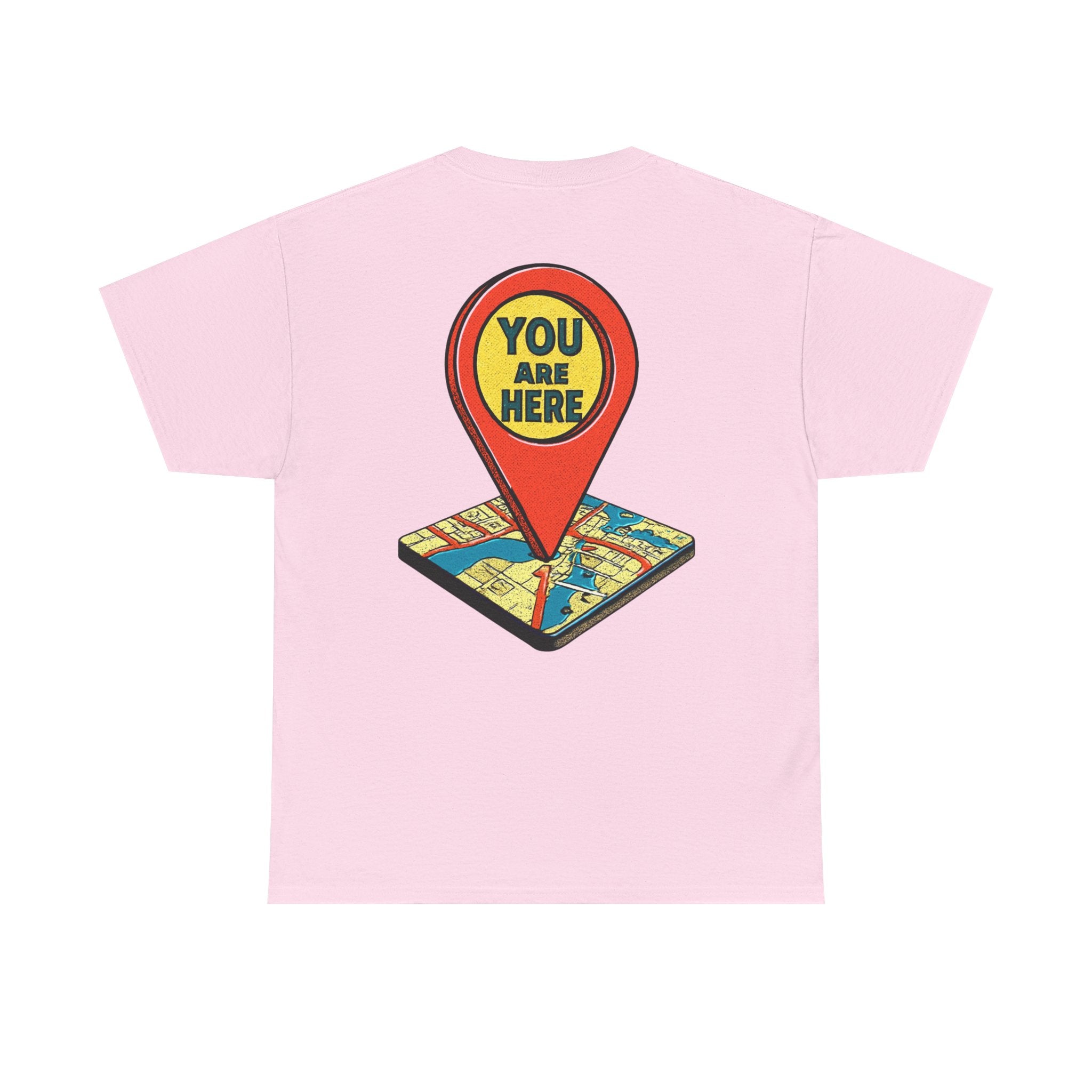 You Are Here Map Marker T-Shirt — Travel Icon Graphic Tee