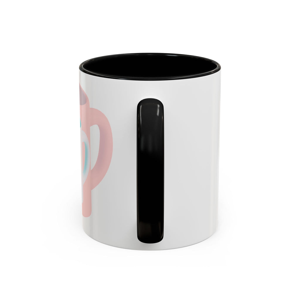 Nested Mugs Coffee Mug — Colorful Retro Stacked Cup Design (11/15oz)