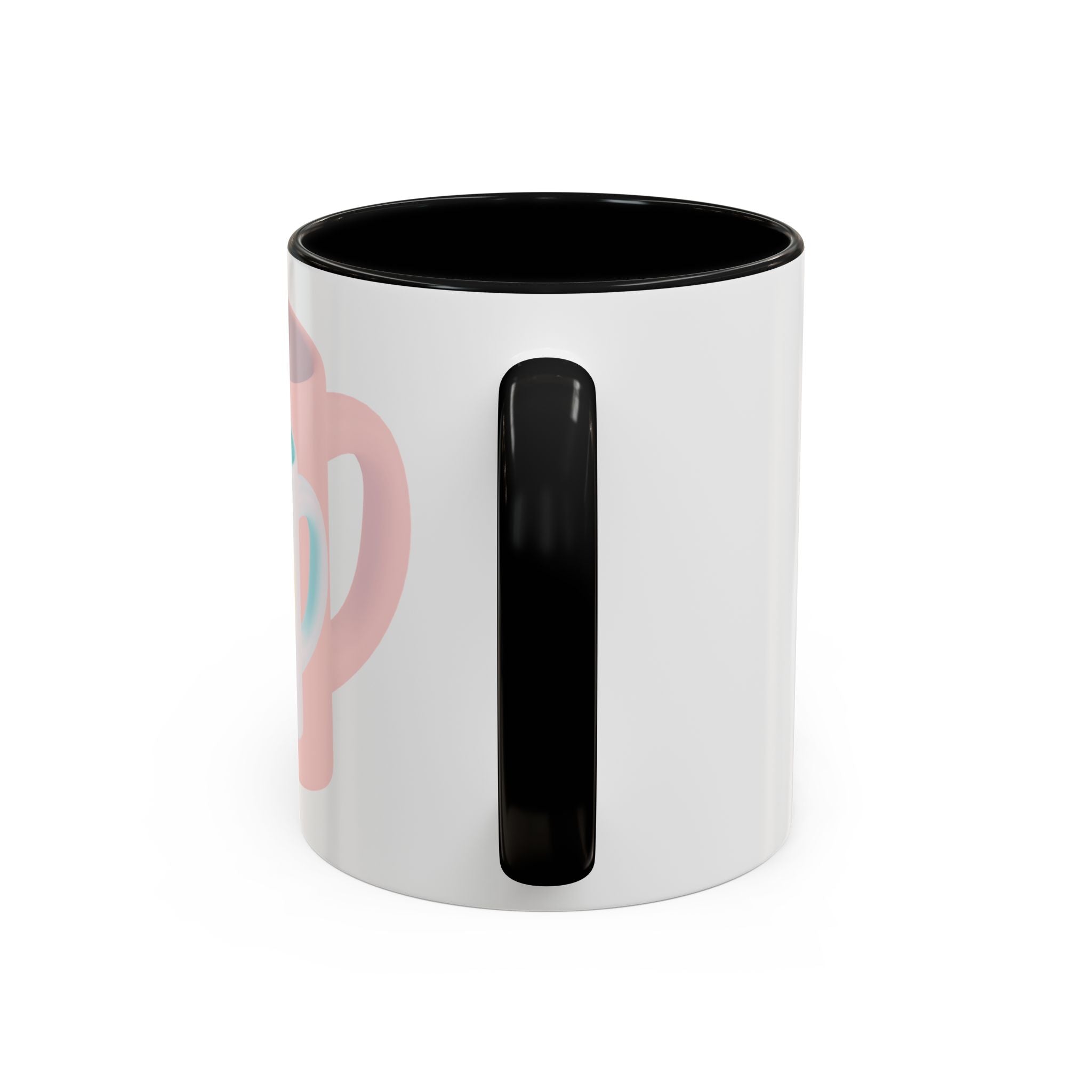 Nested Mugs Coffee Mug — Colorful Retro Stacked Cup Design (11/15oz)