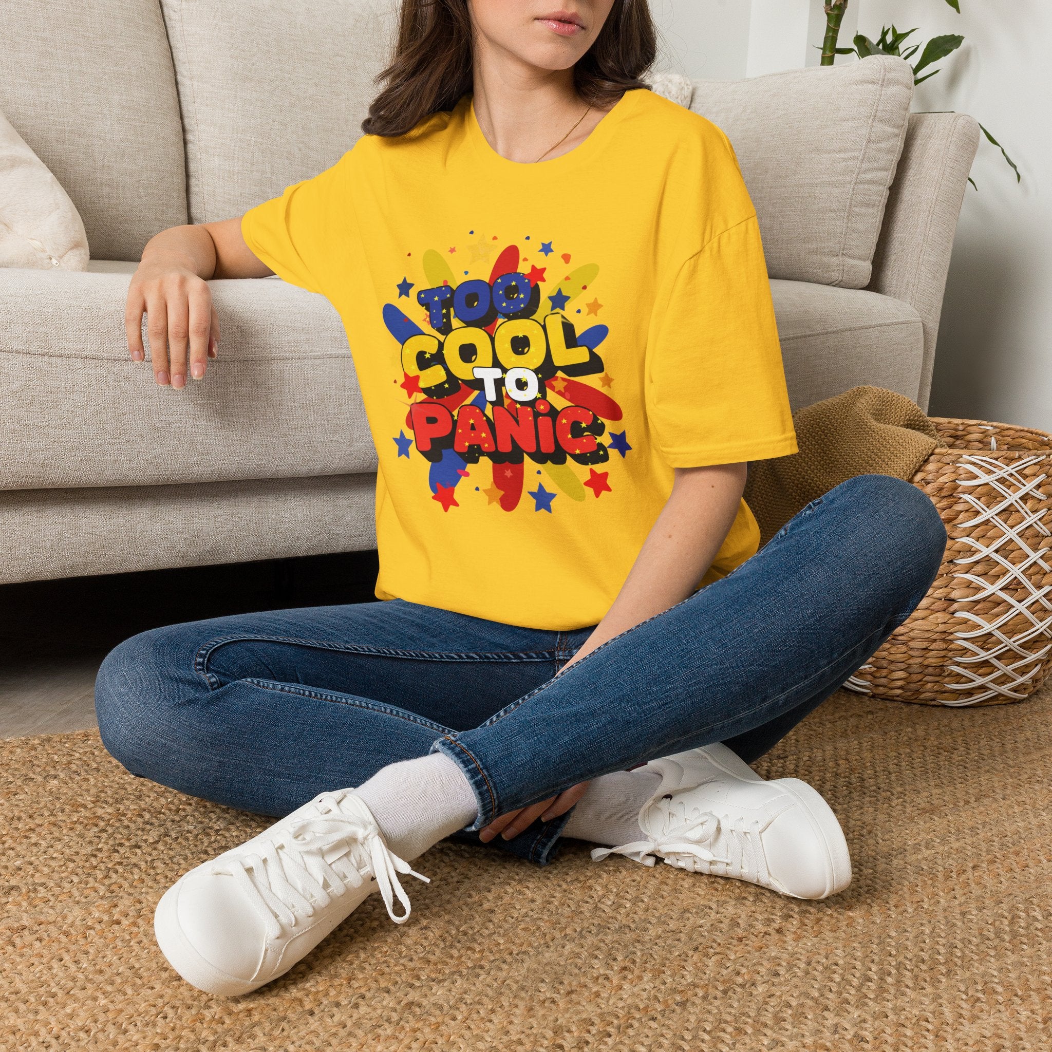 Too Cool to Panic T-Shirt — Retro Pop Graphic Tee