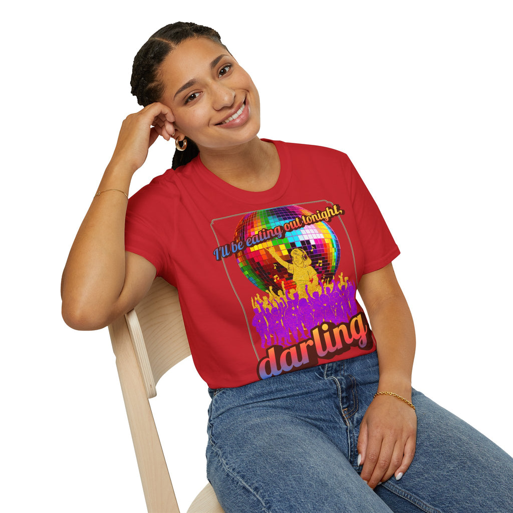 Disco Darling T-Shirt — Retro Rainbow Disco Ball Party Graphic Tee