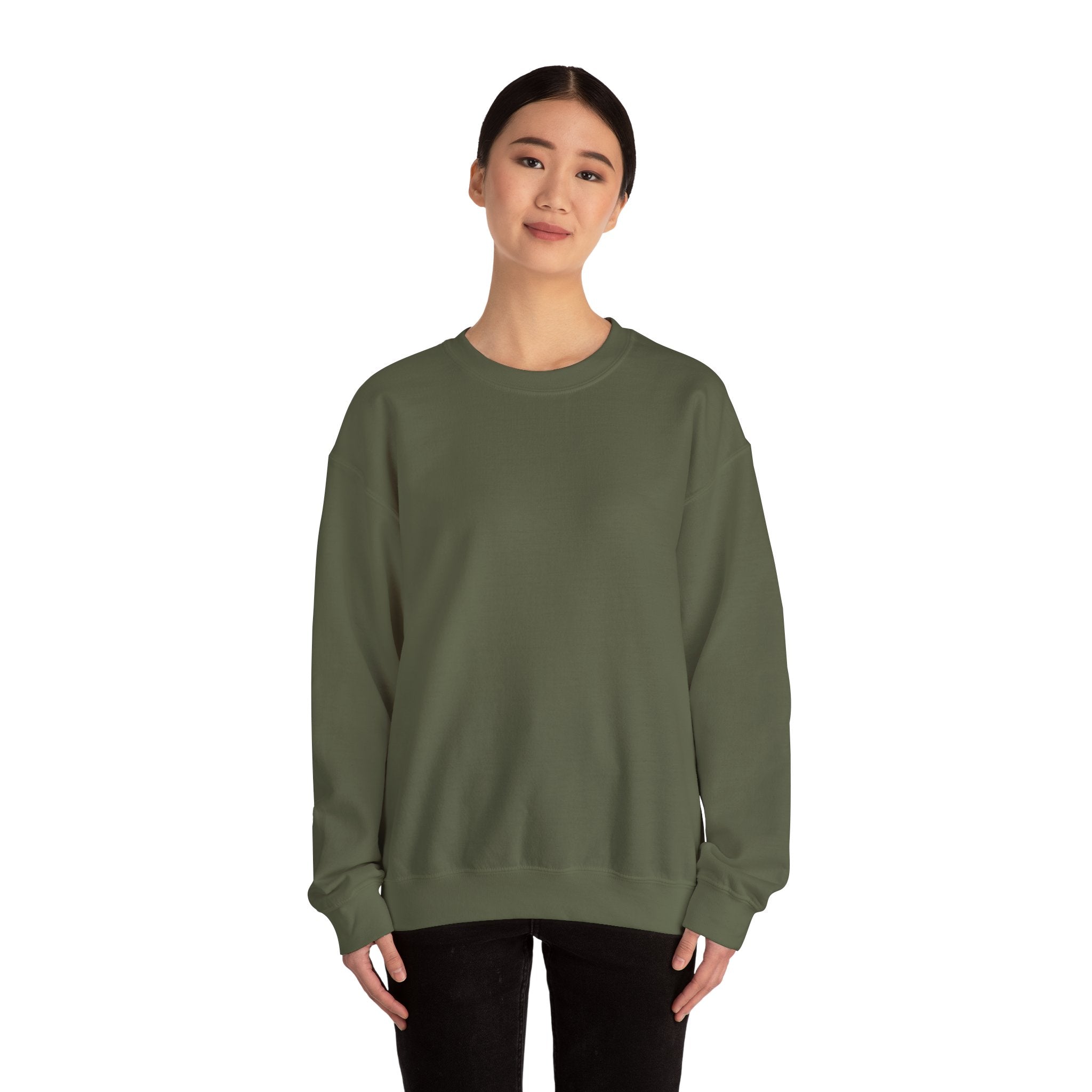 Crewneck Sweatshirt — "Different Colours, Moments" Retro Grid Graphic