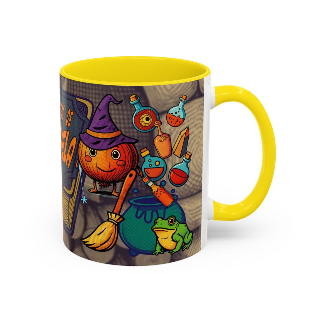 Coffee Mug - "Recetas de La Abuela" Halloween Pumpkin Kitchen Spellbook Accent Mug