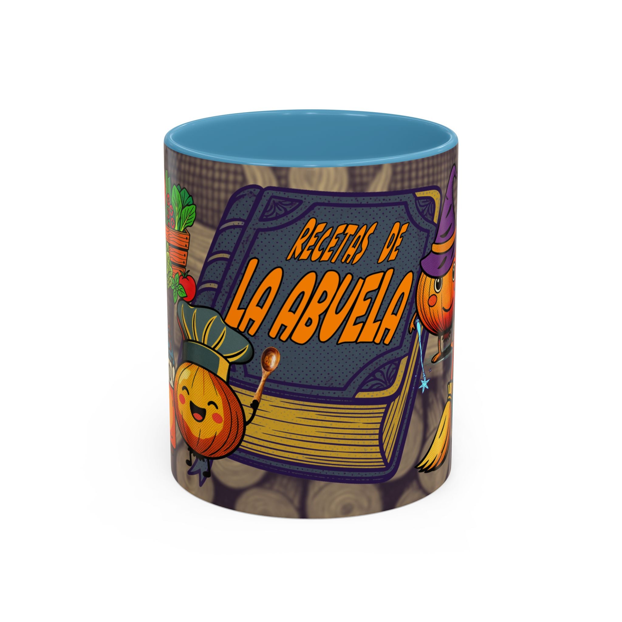 Coffee Mug - "Recetas de La Abuela" Halloween Pumpkin Kitchen Spellbook Accent Mug