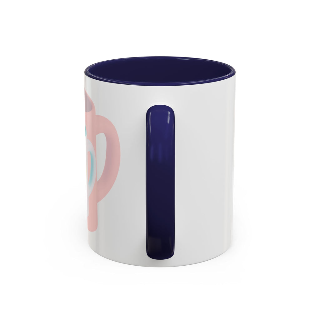 Nested Mugs Coffee Mug — Colorful Retro Stacked Cup Design (11/15oz)