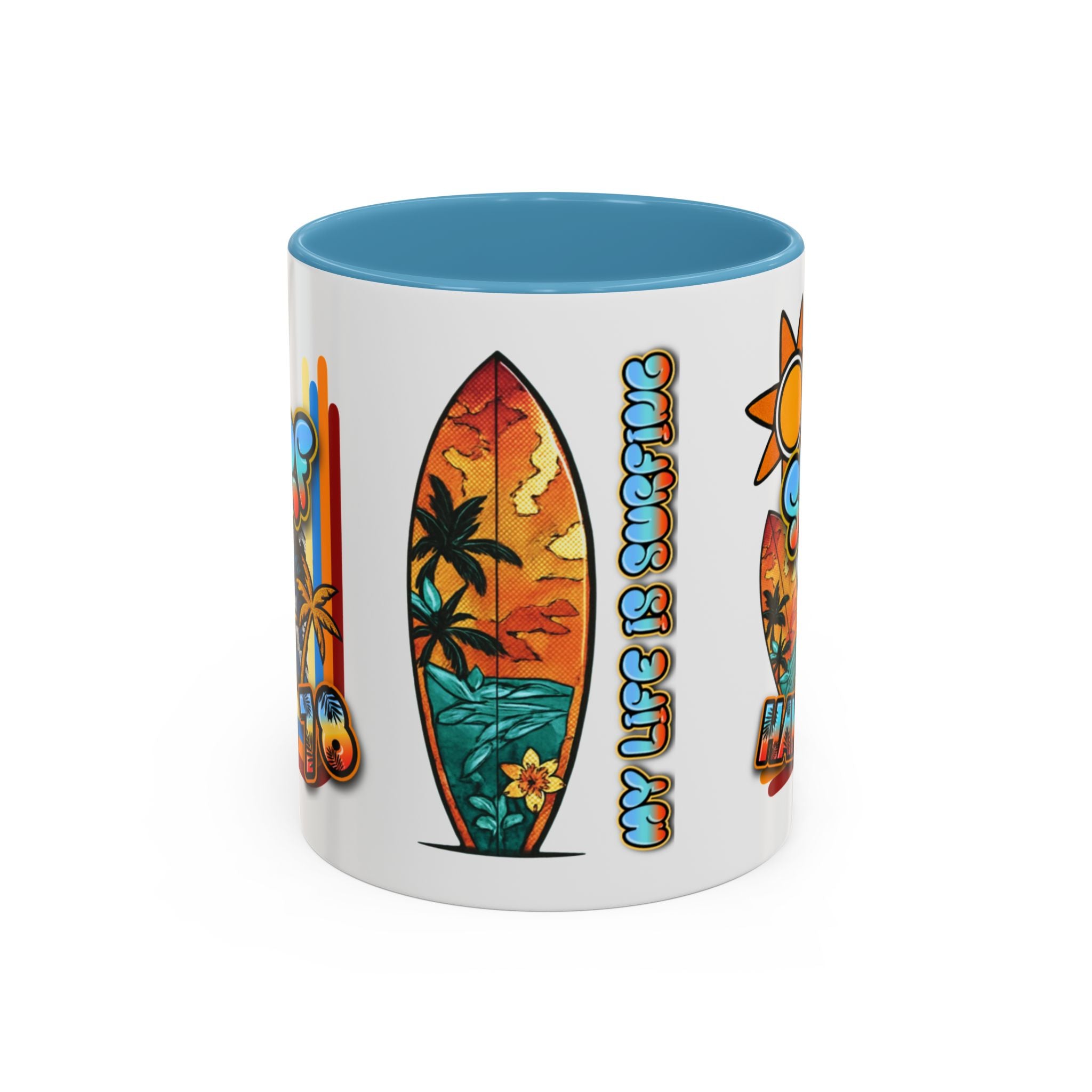 Surf Hawaii Retro Accent Coffee Mug (11/15oz)