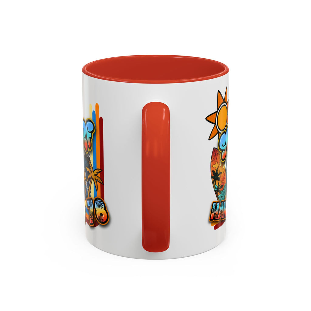 Surf Hawaii Retro Accent Coffee Mug (11/15oz)
