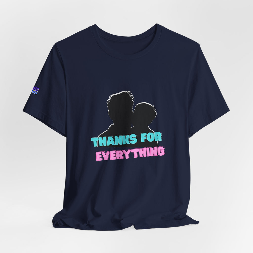 T-Shirt — "Thanks For Everything" Couple Silhouette Appreciation Tee