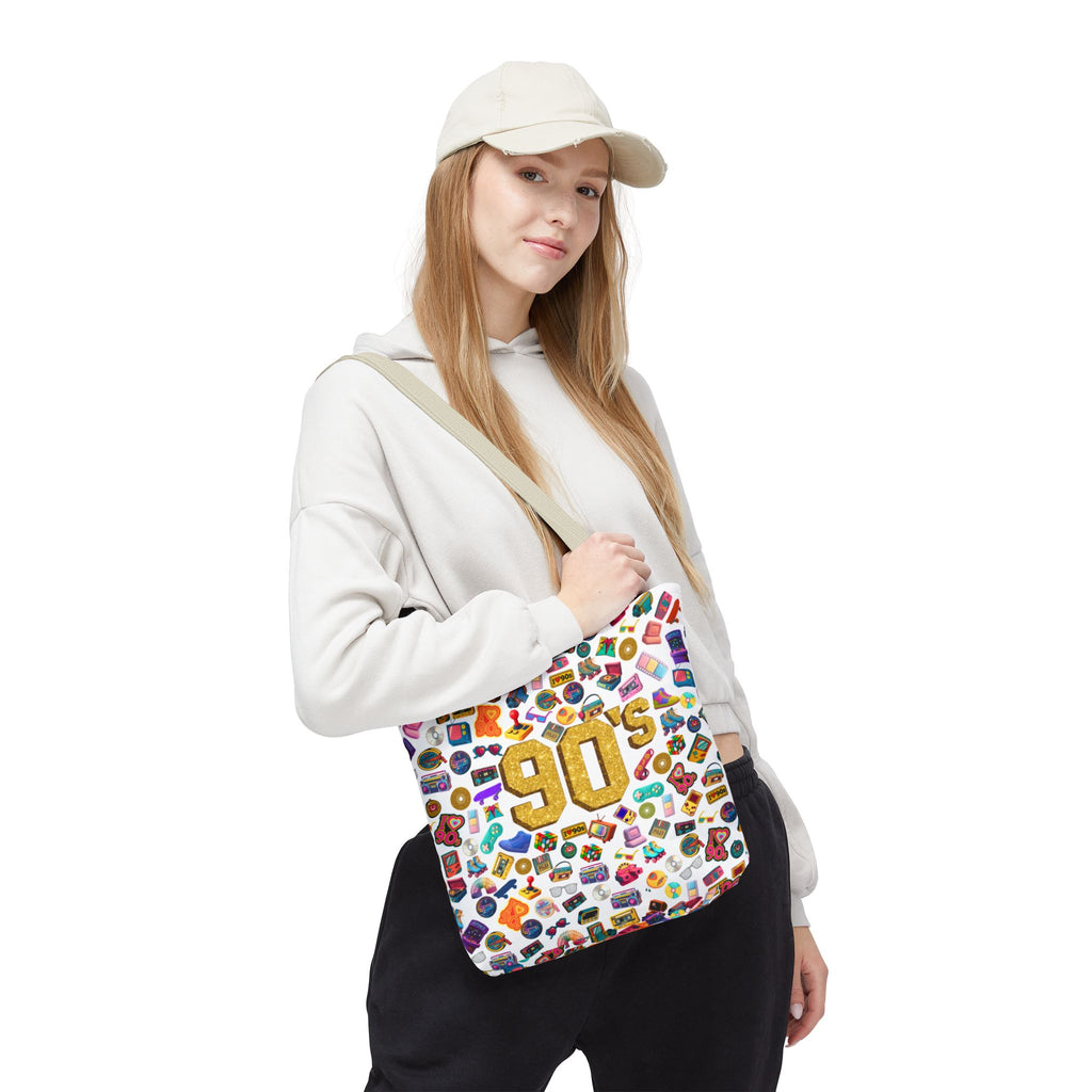 90s Retro Icons Tote Bag — Vintage Pop Culture AOP Tote (Copia)