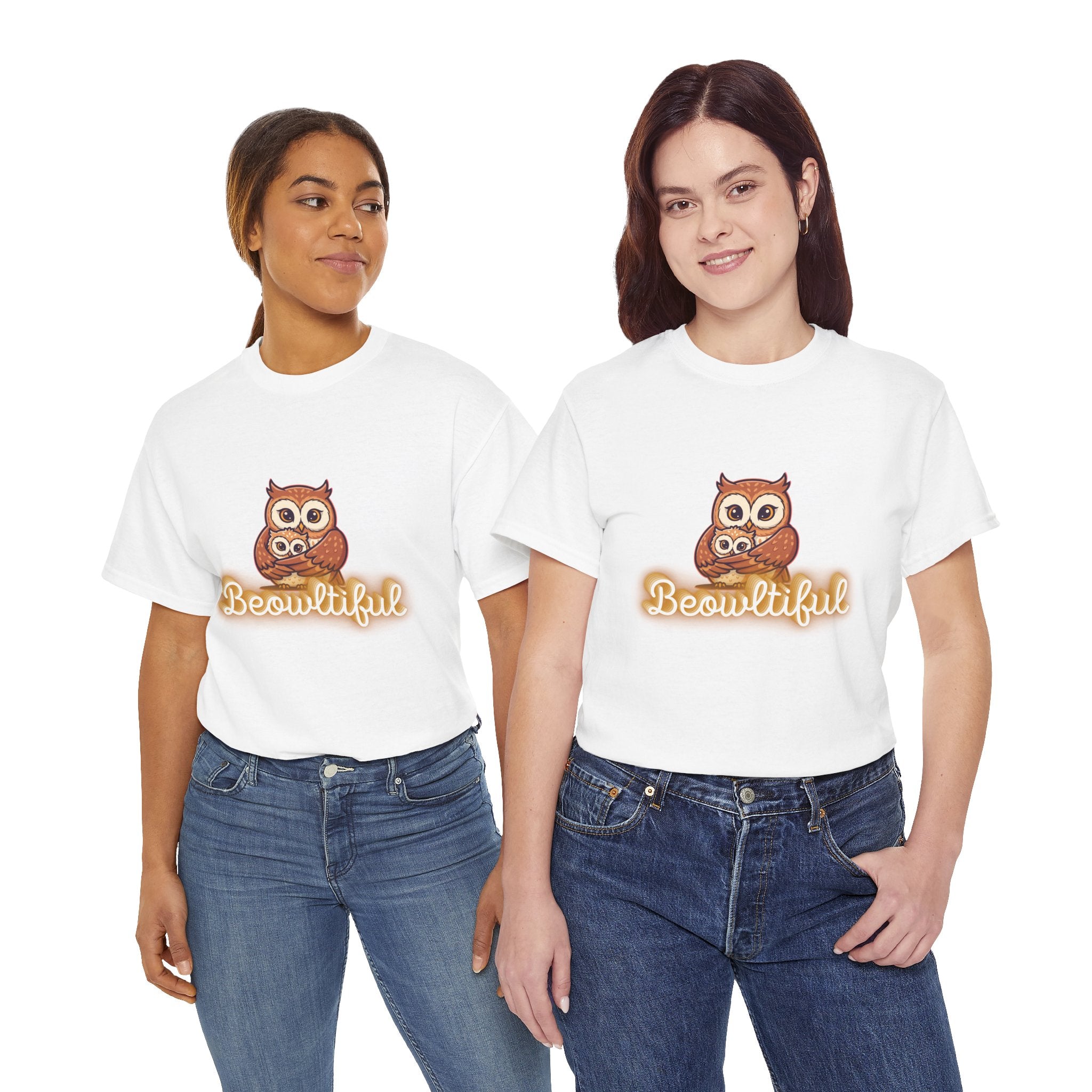 Beowtiful Owl T-Shirt - Cute Owl Graphic Tee for Bird Lovers & Fall Fashion