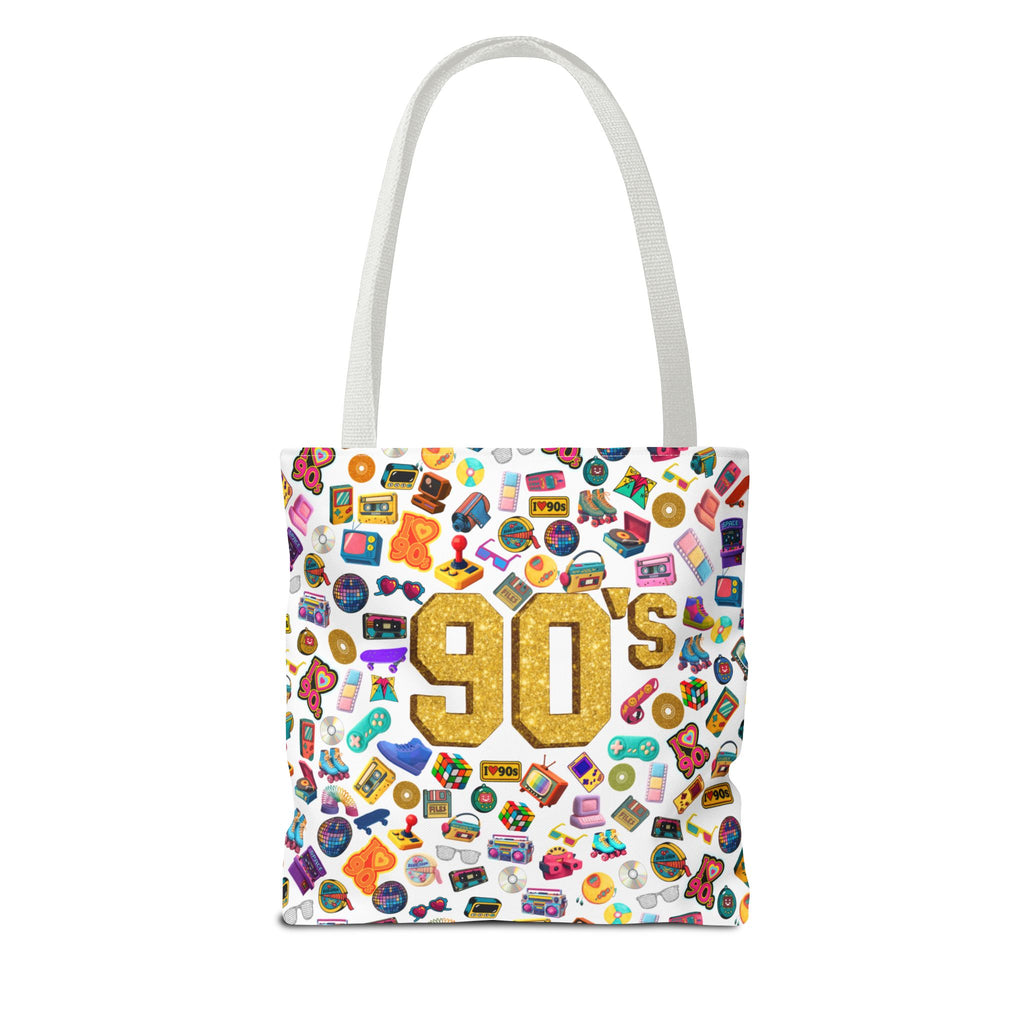 90s Retro Icons Tote Bag — Vintage Pop Culture AOP Tote (Copia)
