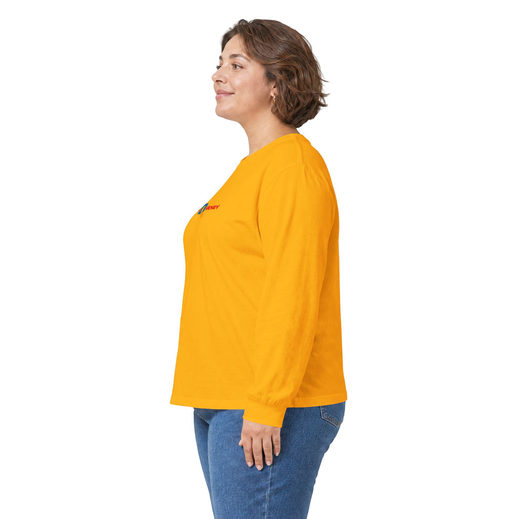 Long Sleeve Tee — 'My Life Is Surfing' Tropical Surf Graphic