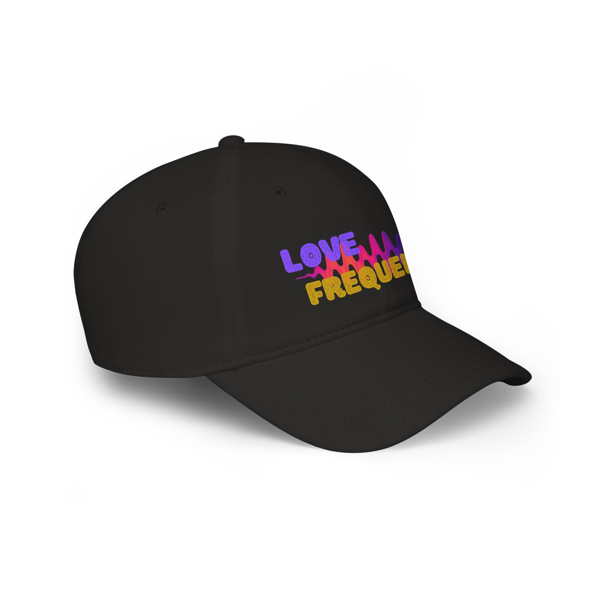 Love Frequency Baseball Cap — Vibrant Wave Graphic Hat for Music Lovers