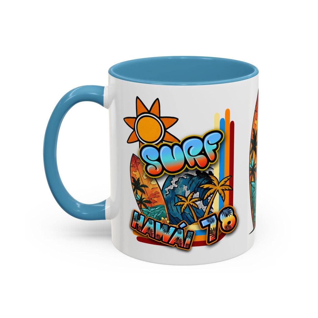 Surf Hawaii Retro Accent Coffee Mug (11/15oz)