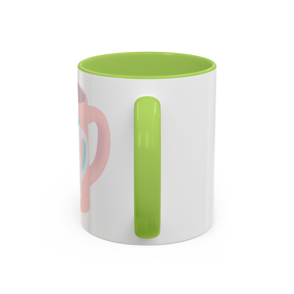 Nested Mugs Coffee Mug — Colorful Retro Stacked Cup Design (11/15oz)