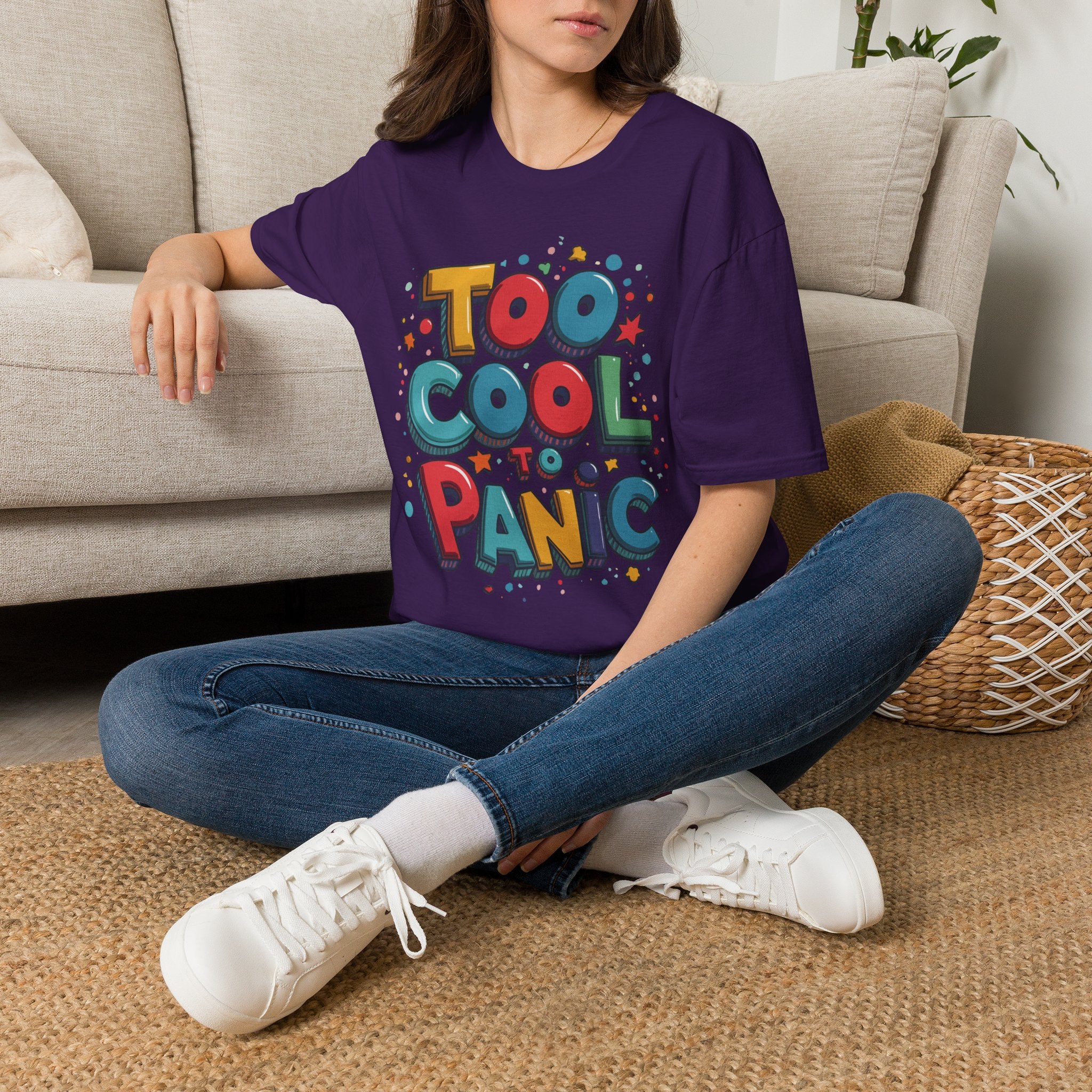 Too Cool to Panic T-Shirt — Retro Pop Graphic Tee
