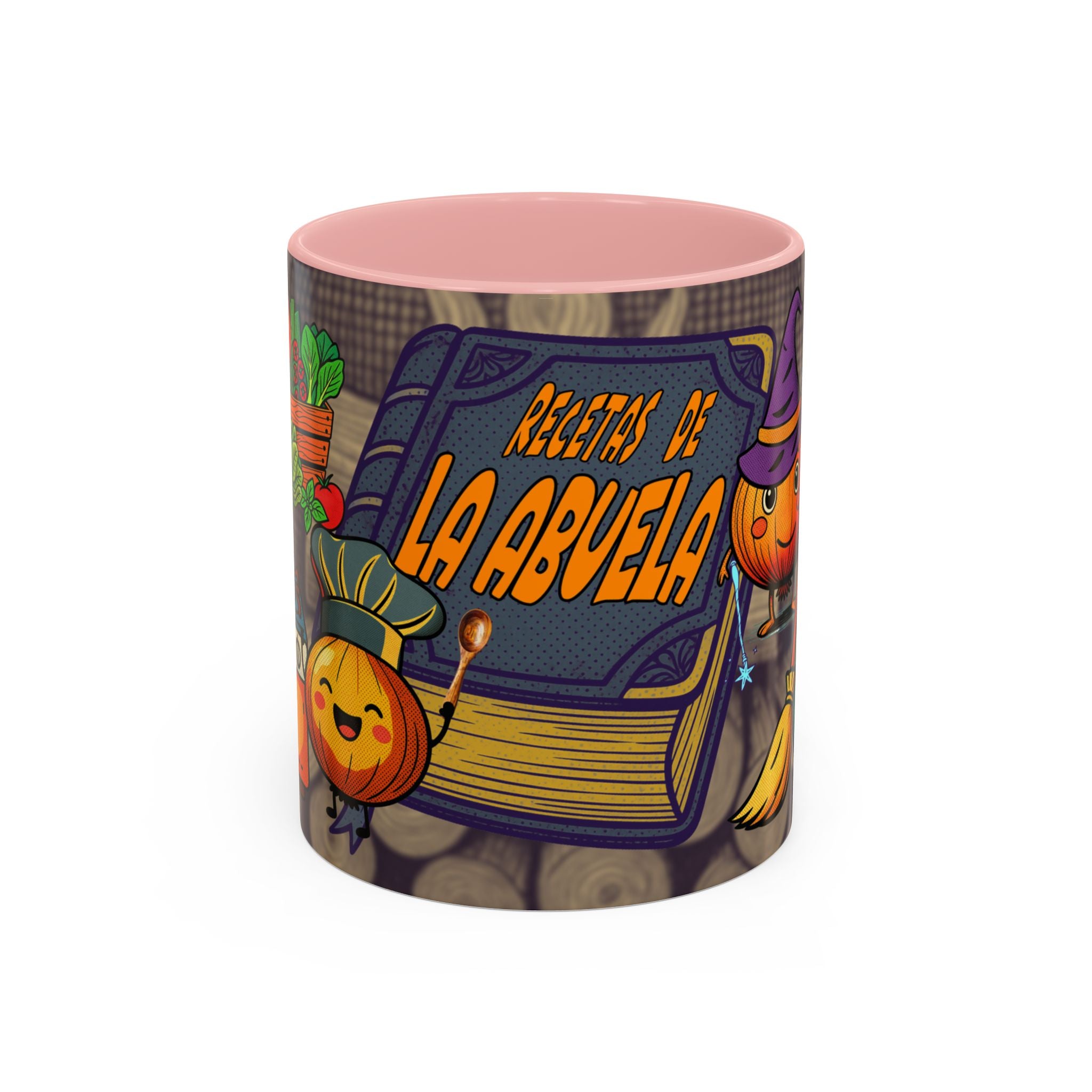Coffee Mug - "Recetas de La Abuela" Halloween Pumpkin Kitchen Spellbook Accent Mug