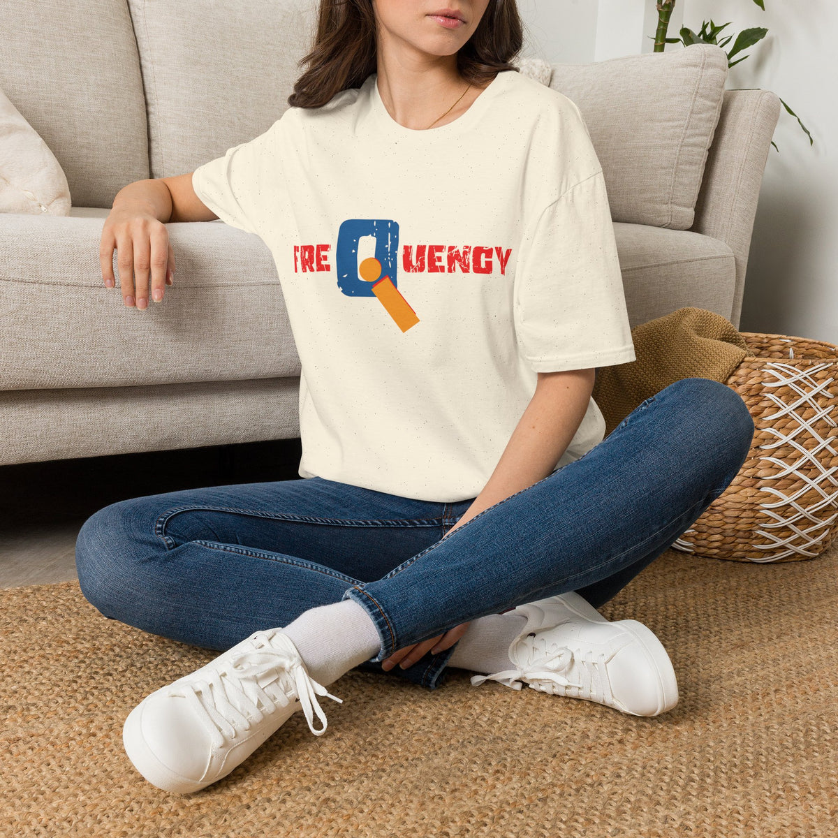 Frequency Graphic T-Shirt – Magnifying Glass Logo Tee